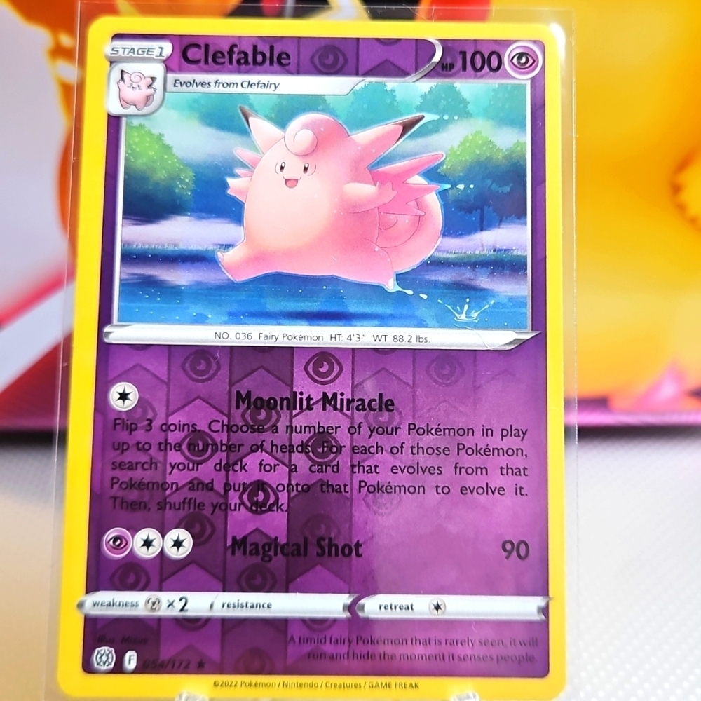 Clefable 054/172 Pokemon TCG Reverse Holo Rare